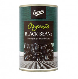 Epicure Organic Black Beans In Water With No Added Salt  Tin  400 grams